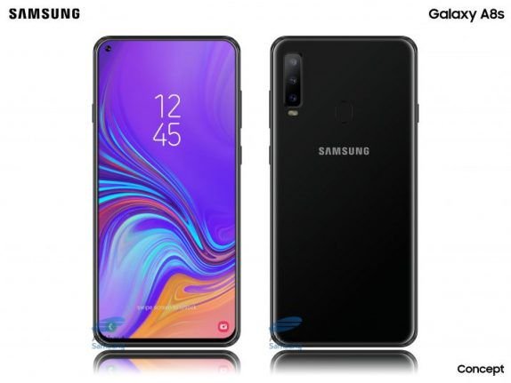 Samsung Galaxy A8s, schermo Infinity-O e 6 GB di RAM