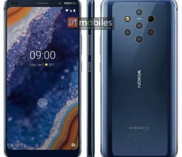 Nokia 9 PureView, render conferma le cinque fotocamere