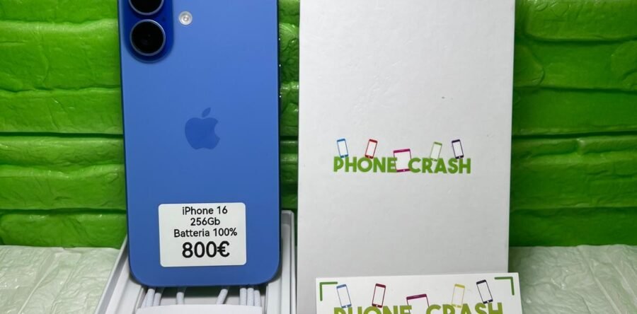 APPLE IPHONE 16 256 GB – RICONDIZIONATO – GRADO A – BATTERIA 100%