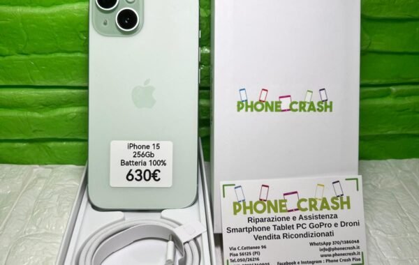 iPhone 15 256 Gb Grado A Batteria 100%
