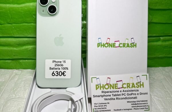 iPhone 15 256 Gb Grado A Batteria 100%